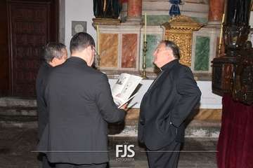 Visita del nuncio del Papa a la Basílica de Telde/Francisco Javier Santana y Antonio Alí.